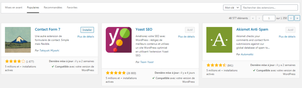 installer des plugins sur son blog